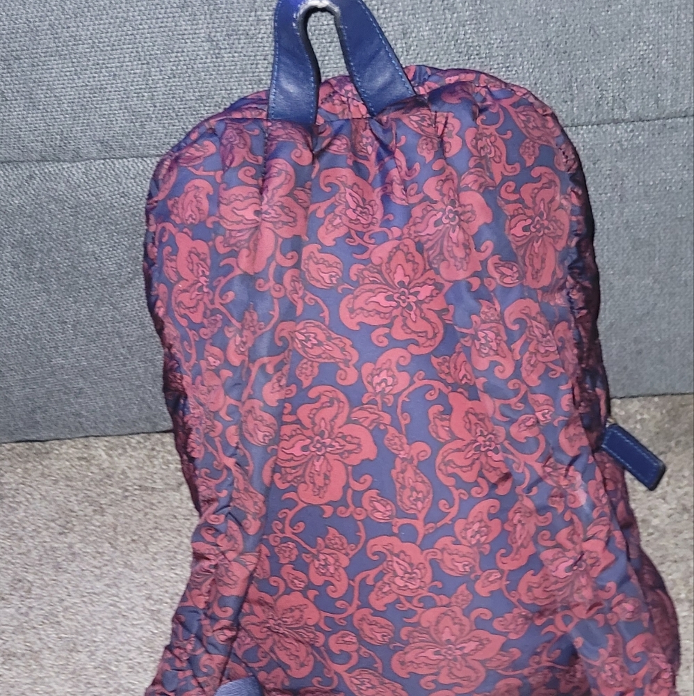 Marc Jacobs Red and Blue Patterned Backpack - Picture 3 of 3